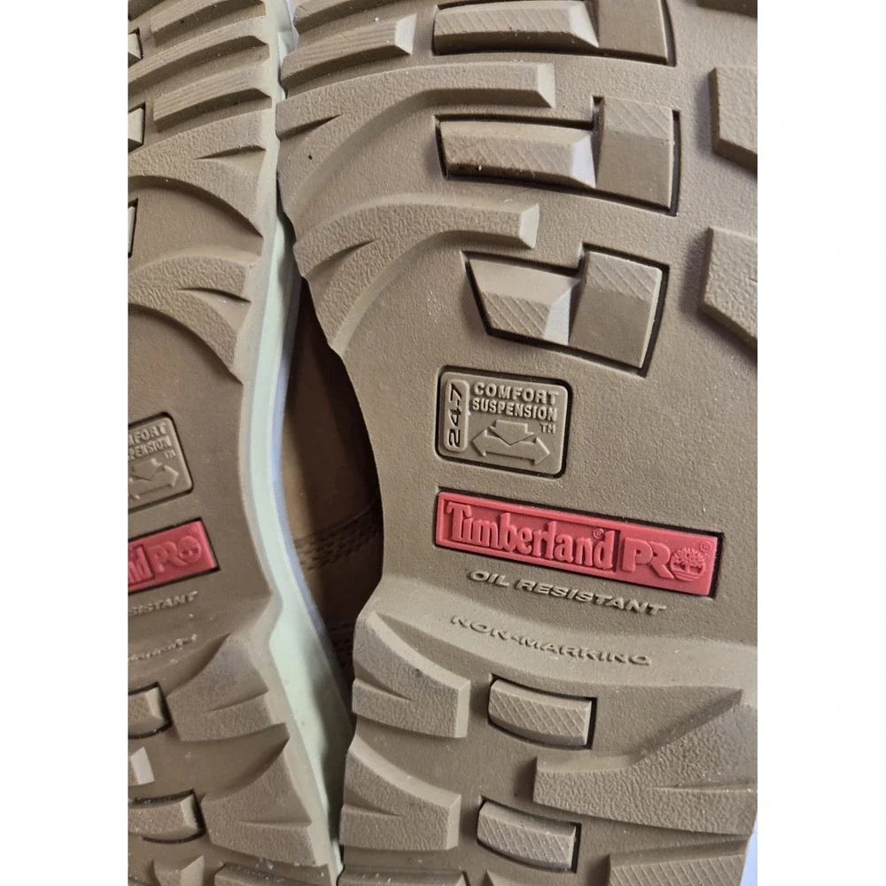 Timberland Boots Mens 12M Pro Pit Boss Soft Toe Work Wheat Construction Shop